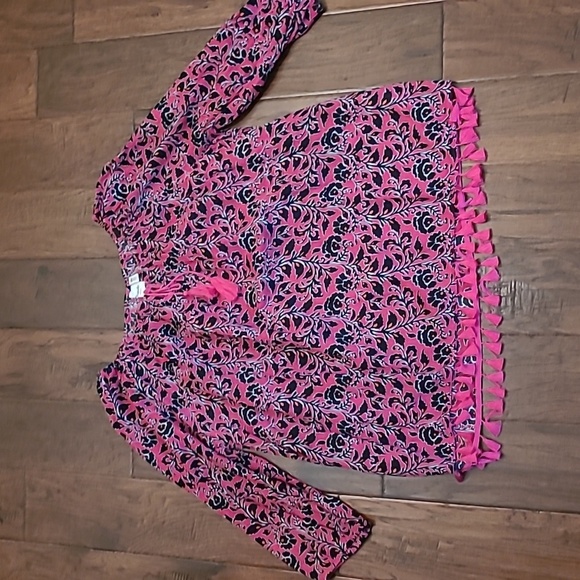 new directions Tops - Rafaella women's 3/4 length sleeve top with tassels size XL
